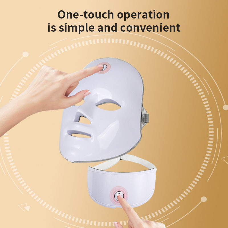 Colorful LED Facial Beauty Mask – Professional Light Therapy Skin Care Device